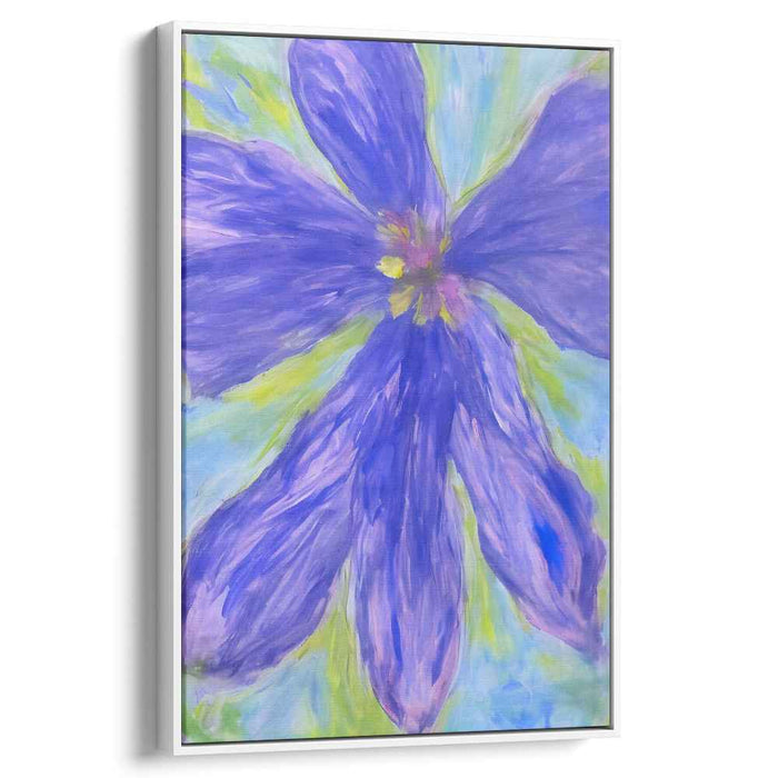 Blue Abstract Flower #208