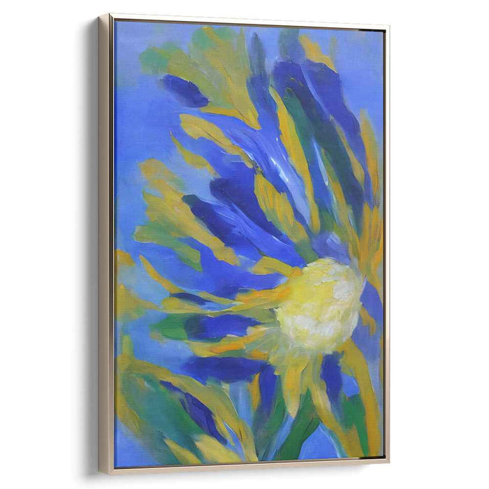 Blue Abstract Flower #216