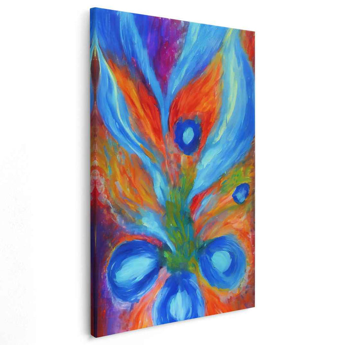 Blue Abstract Flower #217