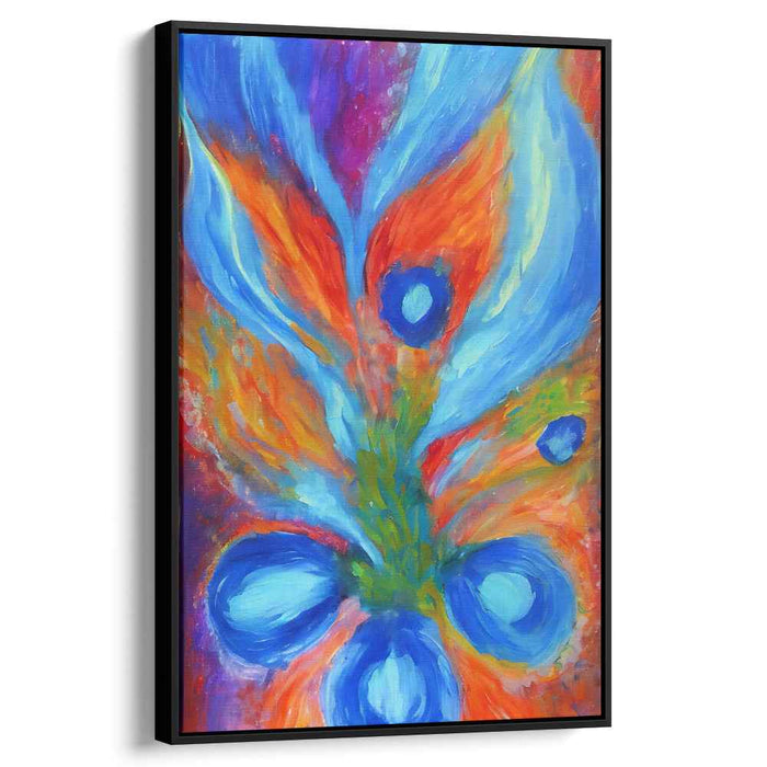 Blue Abstract Flower #217