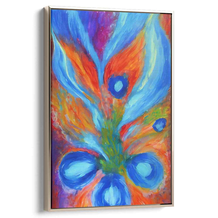 Blue Abstract Flower #217