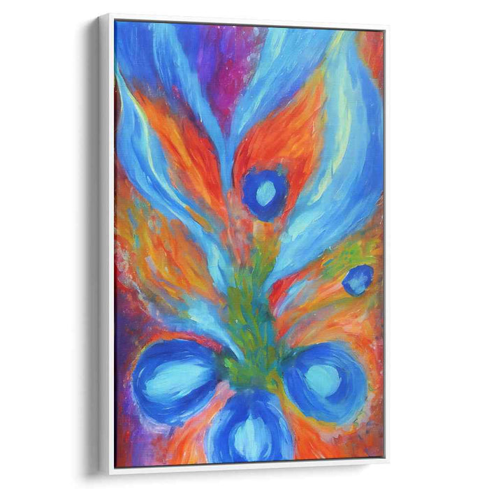 Blue Abstract Flower #217