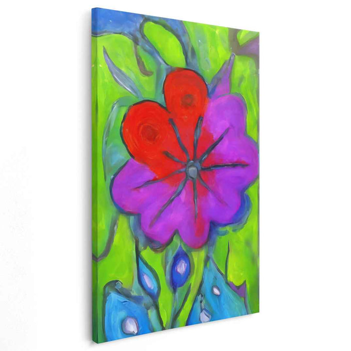 Blue Abstract Flower #220