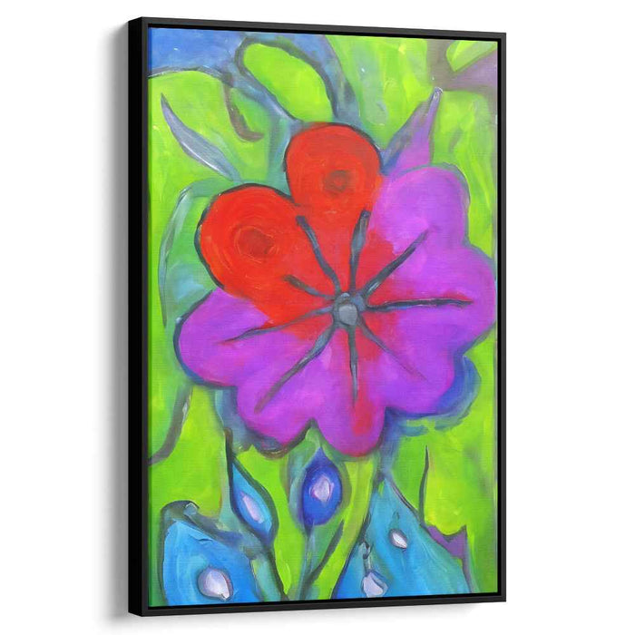 Blue Abstract Flower #220