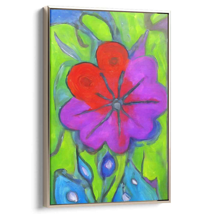 Blue Abstract Flower #220