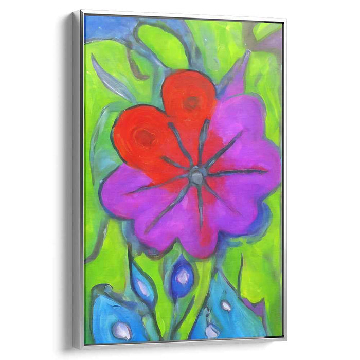 Blue Abstract Flower #220