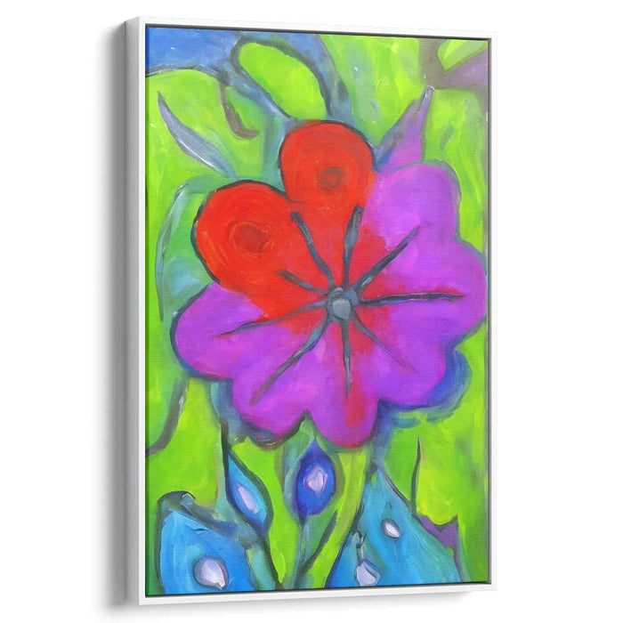 Blue Abstract Flower #220