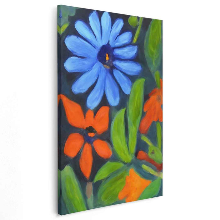 Blue Abstract Flower #221