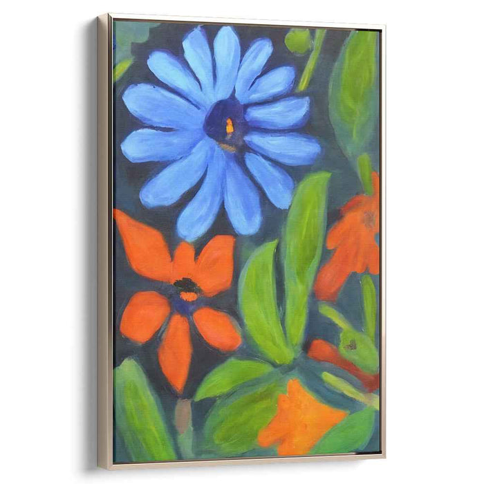 Blue Abstract Flower #221