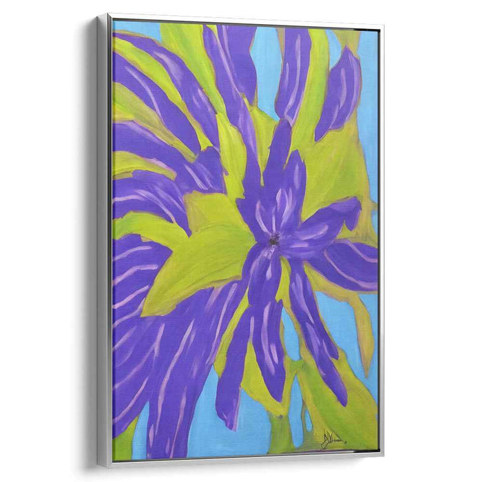 Blue Abstract Flower #224