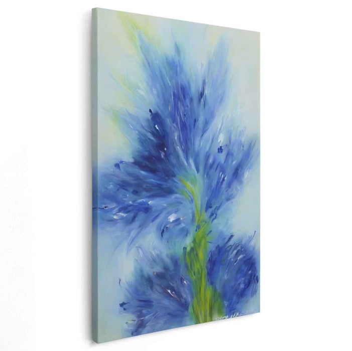 Blue Abstract Flower #226