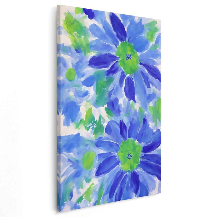 Floral Melody Burst: Expressive Floral Symphony Canvas Art