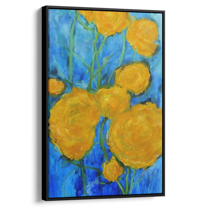 Infinite Petal Melody: Luminous Floral Symphony Canvas Art Print