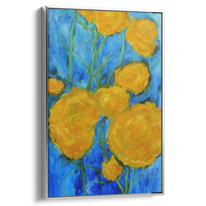 Infinite Petal Melody: Luminous Floral Symphony Canvas Art Print