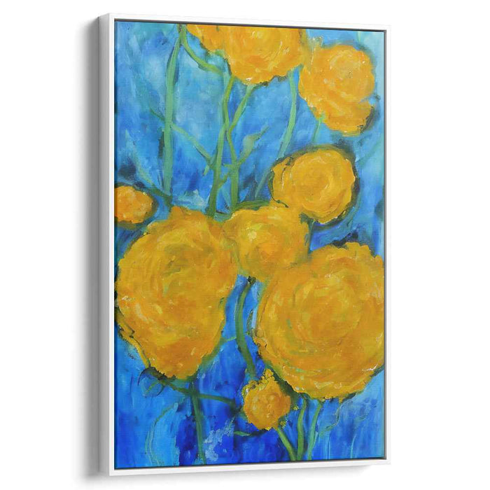Infinite Petal Melody: Luminous Floral Symphony Canvas Art Print