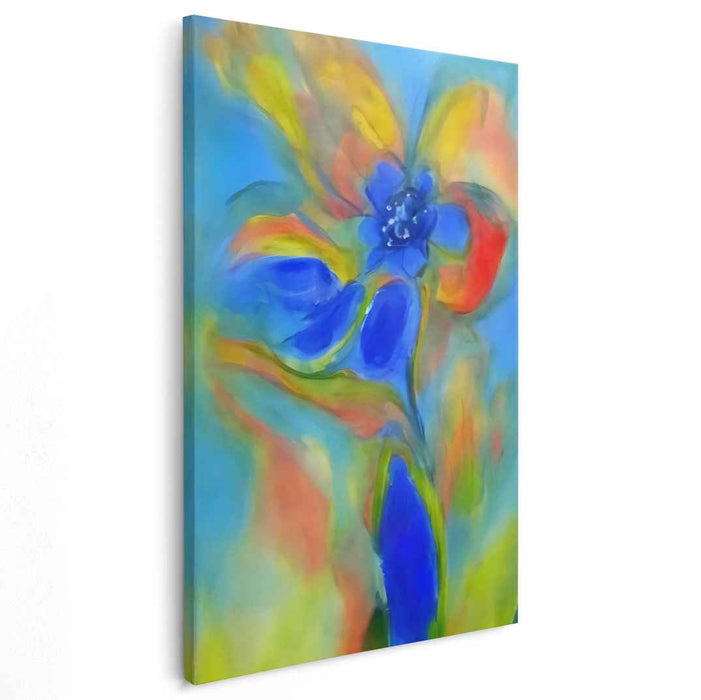 Blossom Melodies: Abstract Floral Harmony Canvas Art Print