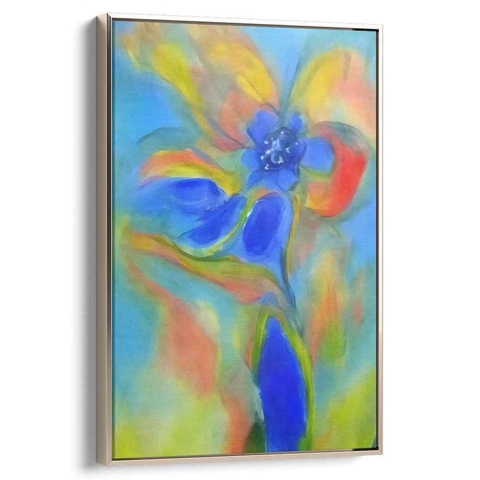 Blossom Melodies: Abstract Floral Harmony Canvas Art Print
