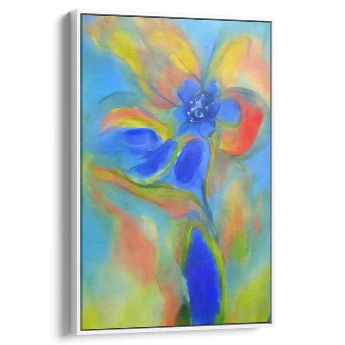 Blossom Melodies: Abstract Floral Harmony Canvas Art Print