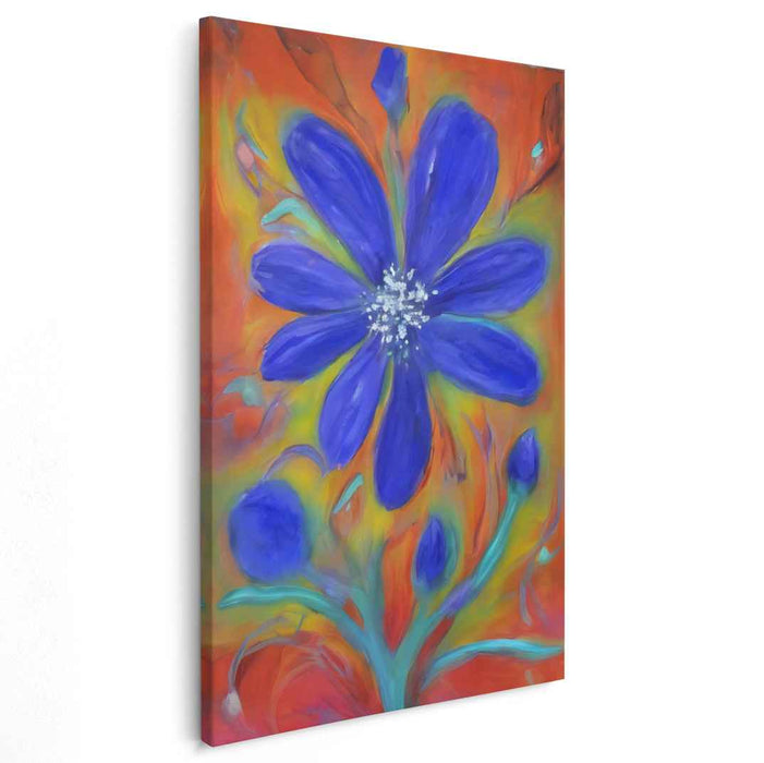 Blue Abstract Flower #235