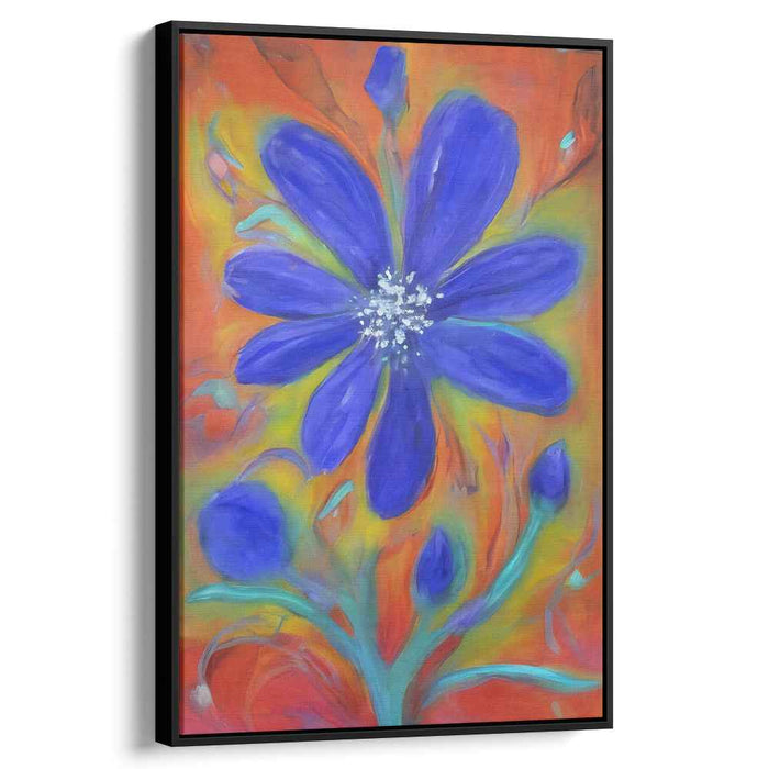 Blue Abstract Flower #235