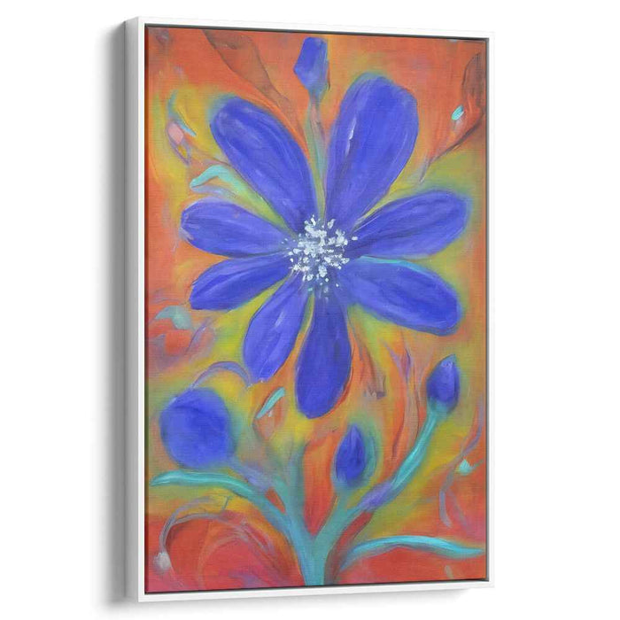 Blue Abstract Flower #235