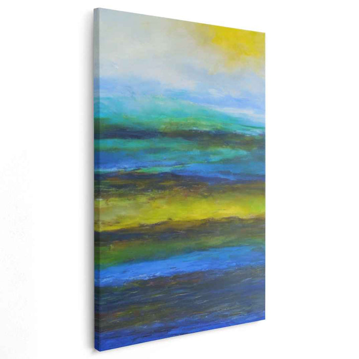 Whispering Horizon: Abstract Landscape Canvas Art