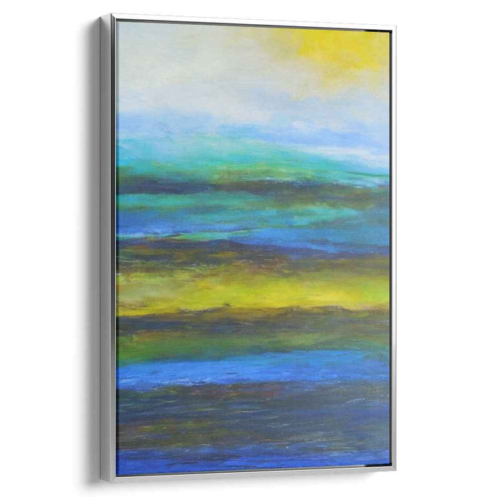 Whispering Horizon: Abstract Landscape Canvas Art