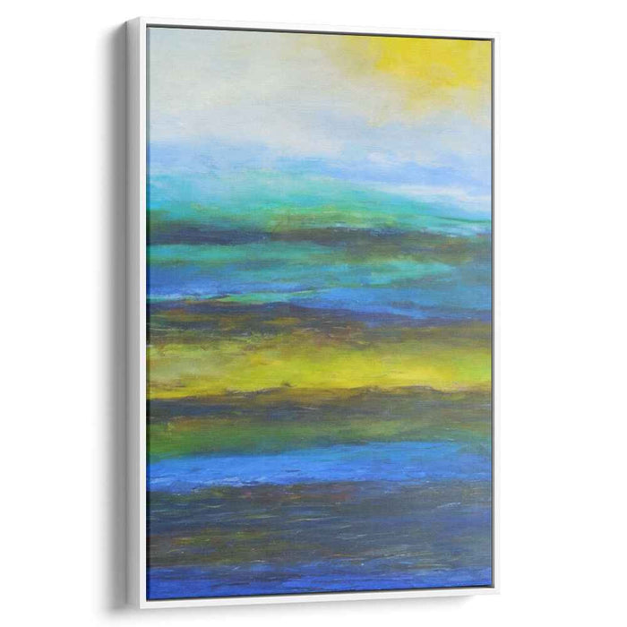 Whispering Horizon: Abstract Landscape Canvas Art