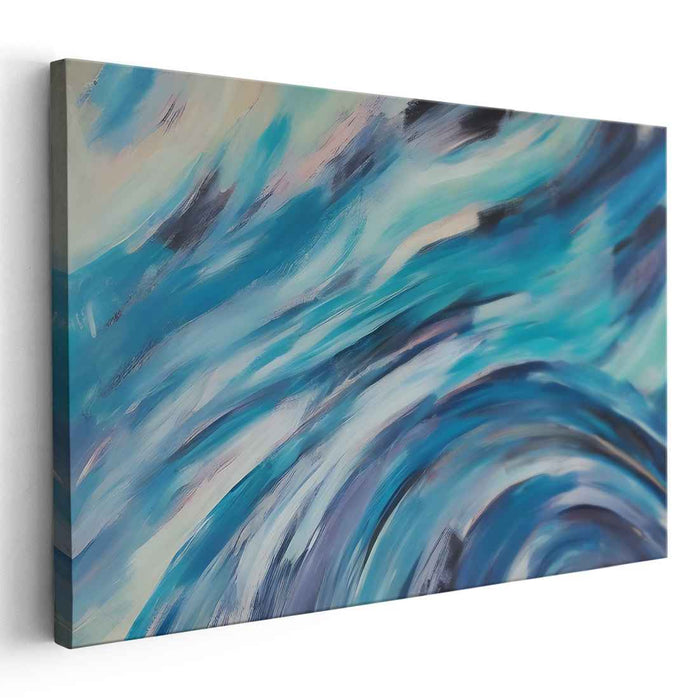 Whimsical Whirlwind Symphony: Dynamic Abstract Swirls Canvas Art Print