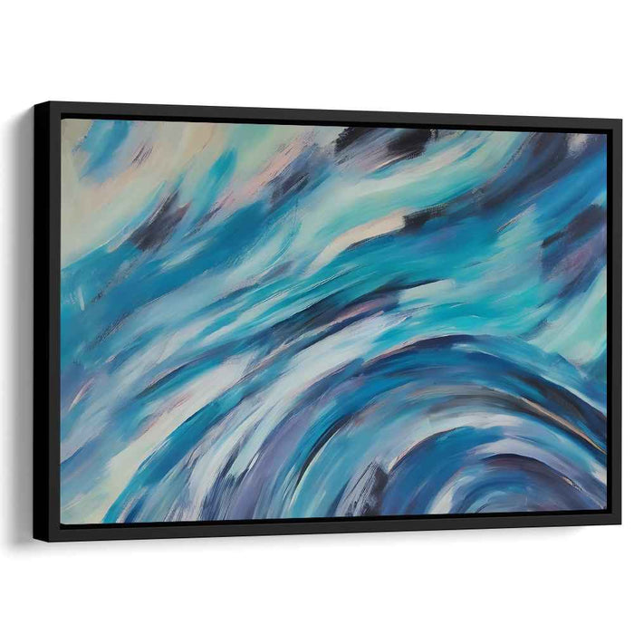 Whimsical Whirlwind Symphony: Dynamic Abstract Swirls Canvas Art Print