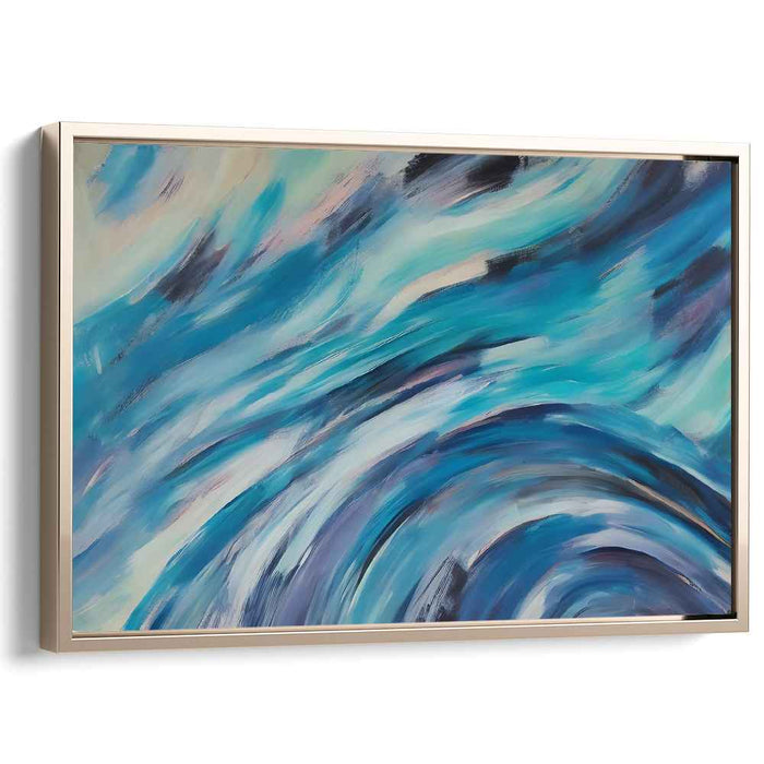 Whimsical Whirlwind Symphony: Dynamic Abstract Swirls Canvas Art Print