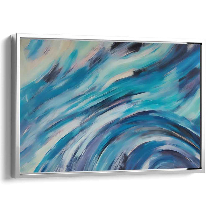 Whimsical Whirlwind Symphony: Dynamic Abstract Swirls Canvas Art Print