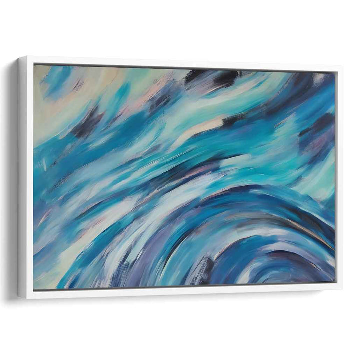Whimsical Whirlwind Symphony: Dynamic Abstract Swirls Canvas Art Print