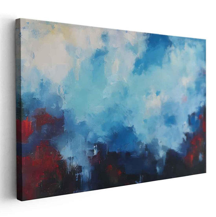 Vivid Dreamscapes In Motion: Abstract Expressionist Sky Canvas Art Print