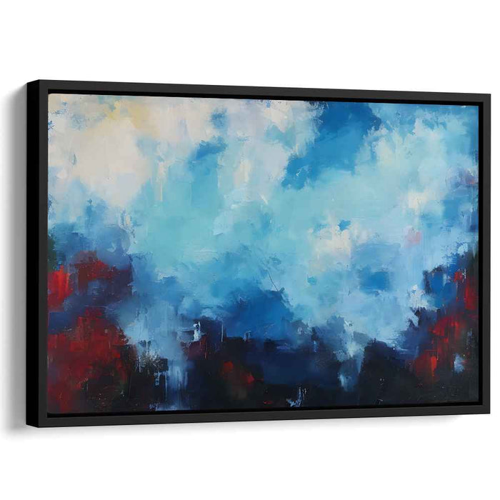 Vivid Dreamscapes In Motion: Abstract Expressionist Sky Canvas Art Print