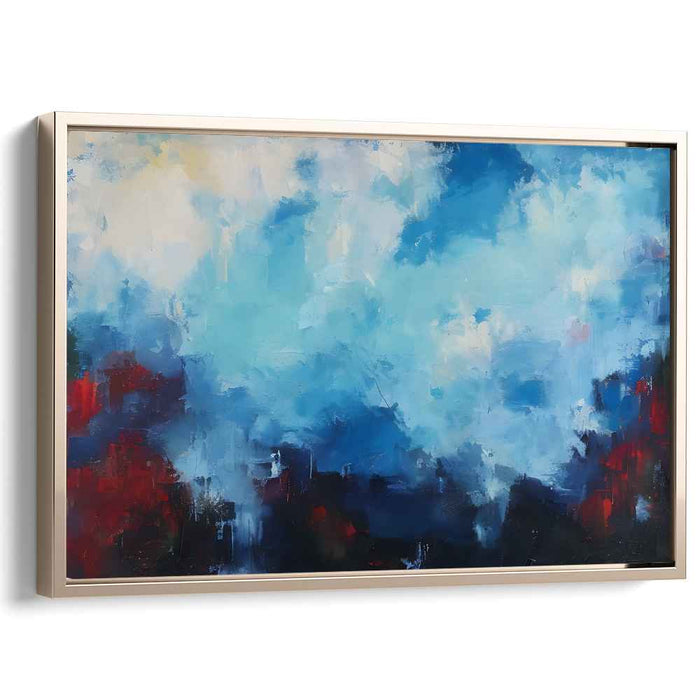 Vivid Dreamscapes In Motion: Abstract Expressionist Sky Canvas Art Print