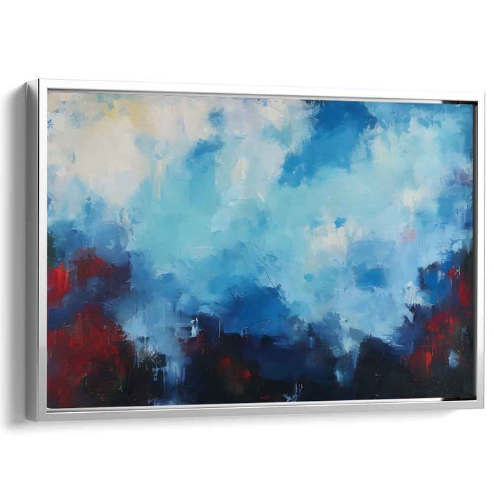 Vivid Dreamscapes In Motion: Abstract Expressionist Sky Canvas Art Print