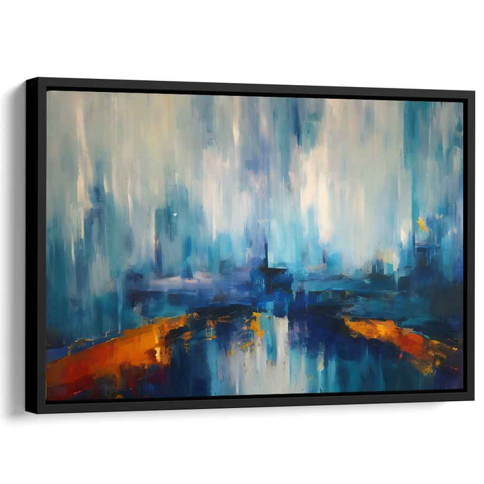 Blue Abstract Line #135