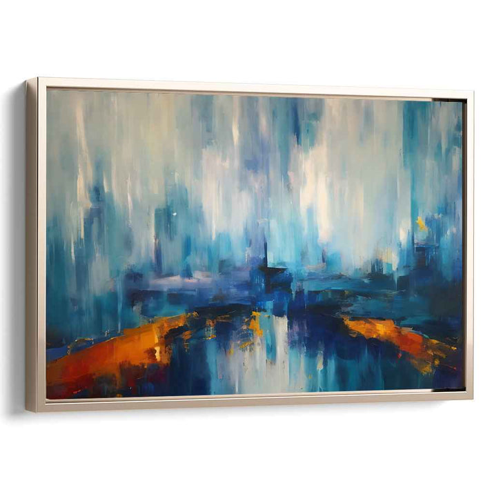 Blue Abstract Line #135