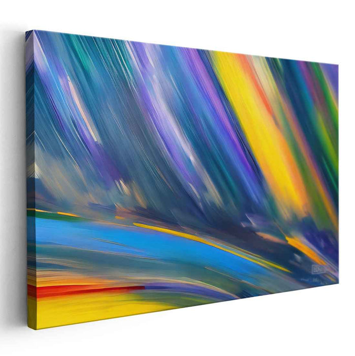 Blue Abstract Line #136