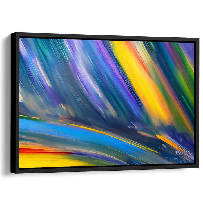 Blue Abstract Line #136