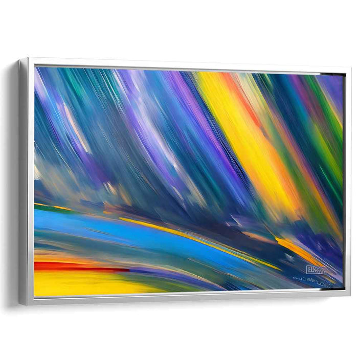 Blue Abstract Line #136