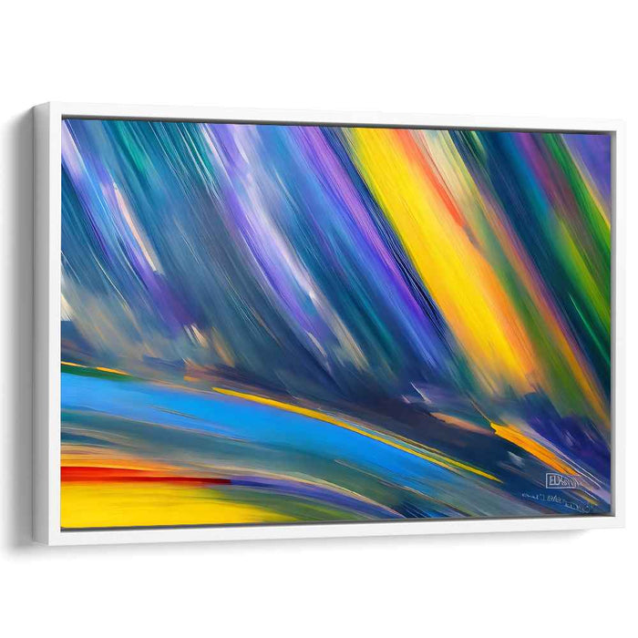 Blue Abstract Line #136