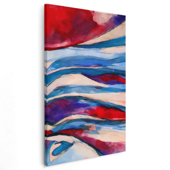 Blue Abstract Line #226