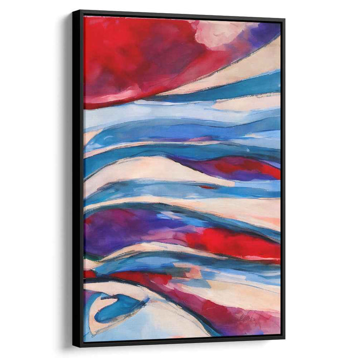 Blue Abstract Line #226