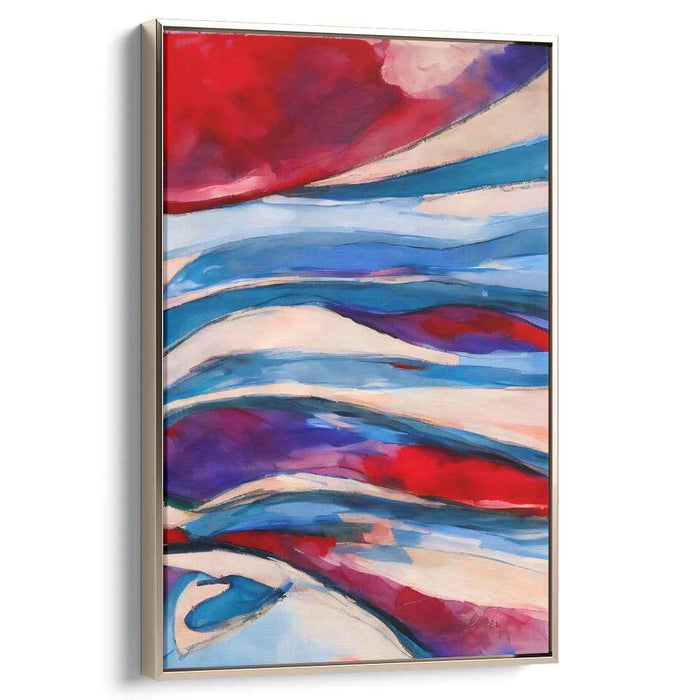 Blue Abstract Line #226