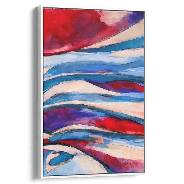 Blue Abstract Line #226