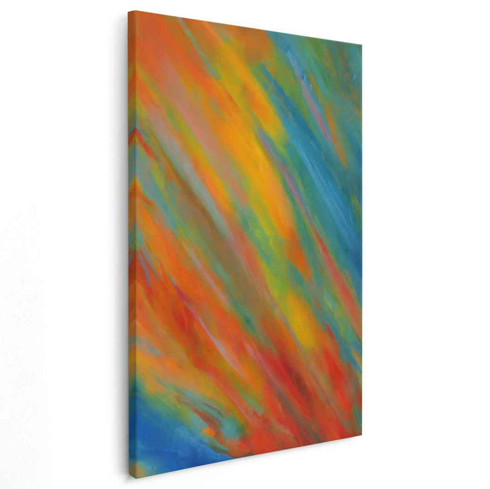 Ethereal Chaos Manifest: Dynamic Abstract Expressionist Canvas Art Print
