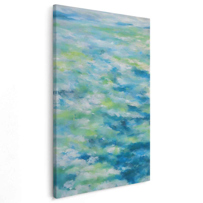 Fluidic Abyss: Abstract Ocean Waves Canvas Art