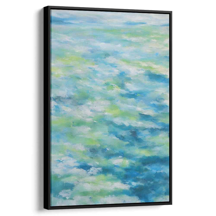 Fluidic Abyss: Abstract Ocean Waves Canvas Art